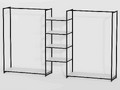 Стеллаж для одежды К-1704 в стиле Loft