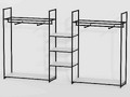 Стеллаж для одежды К-1706 в стиле Loft